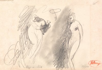 Two Sketches of a Nude Woman by George Romney